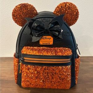 Loungefly Halloween Sequin Mini Backpack